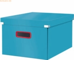 Leitz Aufbewahrungsbox Click & Store Cosy mittel Karton blau
