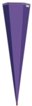 ROTH Schult&uuml;ten-Rohling lila - eckig 85 cm