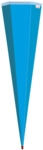 ROTH Schult&uuml;ten-Rohling pazifikblau - eckig 85 cm