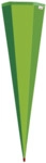 ROTH Schult&uuml;ten-Rohling gr&uuml;n - eckig 85 cm