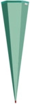 ROTH Schult&uuml;ten-Rohling mint - eckig 85 cm
