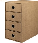 2 x S.O.H.O. Schubladenbox Hazelnut 4 Sch&uuml;be (BxHxT): 17,5x32x25cm