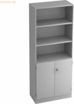 mcbuero.de Regal 5 OH 2 OH 80x42x200,4cm T&uuml;ren Sockelblende Griff SG G