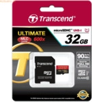 Transcend Transcend 32GB microSDHC Class 10 UHS-I + SD-Adapter
