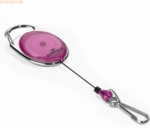 Durable Aufrollmechanismus JoJo Style mit Federhaken 80cm lila
