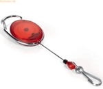 Durable Aufrollmechanismus JoJo Style mit Federhaken 80cm rot