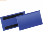 Durable Etikettentaschen magnetisch 150x67mm blau VE=50 St&uuml;ck