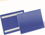 Durable Etikettentaschen selbstklebend A5 quer blau VE=50 St&uuml;ck