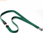 Durable Textilband Soft Colour 15mm mit Karabiner 44cm dunkelgr&uuml;n VE=1