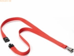 Durable Textilband Soft Colour 15mm mit Karabiner 44cm hell orange VE=