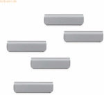 Durable Zettelhalter Durafix Clip selbstklebend 60x17mm silber VE=5 St