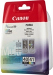 Canon Tintenpatrone Canon CL41+P40 schwarz+farbig Multipack