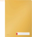 Leitz Sichth&uuml;lle Cosy mit 3 F&auml;chern A4 PP genarbt VE=3 St&uuml;ck gelb