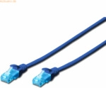 Assmann DIGITUS CAT 5e U-UTP Patchk. PVC AWG 26/7, 0,5 m, BL