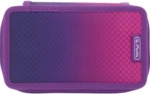 Herlitz Sch&uuml;leretui TriCase 31 tlg. Polyester 190x70mm Dip Dye Pink/Pu