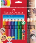 FABER CASTELL Buntstift Colour GRIP - 24er Promotionset - 18 Buntstift