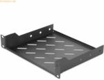 Assmann DIGITUS 1HE Fachboden 44x254x200 mm, Schwarz (RAL 9005)