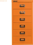 Bisley Schubladenschrank MultiDrawer Serie 29 A4 6 Sch&uuml;be orange