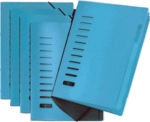 5 x Pagna Ordnungsmappe A4 6 F&auml;cher PP blau