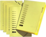 5 x Pagna Ordnungsmappe A4 6 F&auml;cher PP gelb
