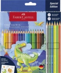 FABER-CASTELL Buntstifte Jumbo GRIP Dino - 18+6 Farben Kartonetui inkl