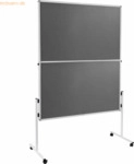 Legamaster Moderationswand Economy Filz klappbar 150x120cm grau