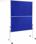 Legamaster Moderationswand Economy Filz klappbar 150x120cm blau