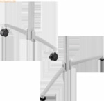 Magnetoplan Moderationstafel 1151301 klappbar Filz grau