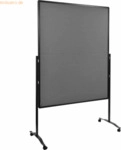 Legamaster Moderationswand Premium Plus 120x150cm klappbar Filz grau