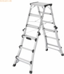 Hailo Leiter D100 8655-107 2x4-6 Stufen