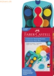 Faber Castell Farbkasten Connector 125003 12Farben+Deckwei&szlig; t&uuml;rkis