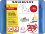 Eberhard Faber Wachsmalstift Badkreide - 10er Etui inkl. 5 Motivschabl