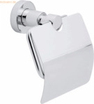 Tesa WC-Papierhalter Loxx m. Deckel verchromt inkl. Klebel&ouml;sung