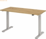mcbuero.de Schreibtisch VXMST614/R/S 140x67cm eiche