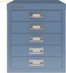 Bisley Schubladenschrank Basis A4 5 Sch&uuml;be Bisley Blau