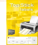 10 x TopStick Universal-Etiketten Papier wei&szlig; selbstklebend 30,5x16,9m