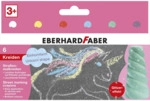 6 x EBERHARD FABER Stra&szlig;enmalkreide - 6er Kartonetui Einhornform mit G