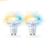 Signify WiZ White GU10 Tunable 60W Glas Zweierpack