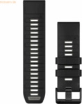 Garmin Garmin Ersatzarmband QuickFit 26mm Silikon Schwarz/Kieselgrau