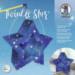 Ludwig B&auml;hr Laternen-Bastelset Twinkle Star 300g/qm 19,3x18,3x8cm blau
