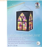 Ludwig B&auml;hr Laternen-Bastelset Fenster 300g/qm 14x20cm schwarz