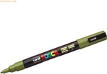 Uni-Ball Fasermaler Uni Posca PC-3M 0,9-1,3mm khaki gr&uuml;n