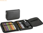 Brunnen Sch&uuml;ler-Etui Leder schwarz 1Klappe