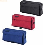 3 x Herlitz Federtasche Faulenzer mit 2 Au&szlig;entaschen