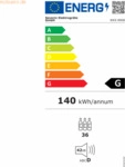 Severin Weink&uuml;hlschrank 8908 33Flaschen 95l schwarz