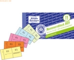 50 x Avery Zweckform Nummernblocks 105x53mm 1-1000 5 farbig sortiert