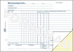 Avery Zweckform Formularbuch Wochenbericht A5 VE=2x50 Blatt