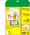 Sigel PC-Postkarten A6 (A4) Ink/Laser/Copy 185g/qm wei&szlig; VE=80 St&uuml;ck