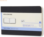 Moleskine Skizzenalbum Pocket A6 120g/qm 36 Blatt Kartoneinband schwar