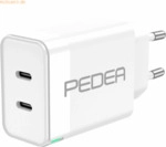 PEDEA PEDEA Schnellladeger&auml;t Dual PD 40W USB Typ C/C, wei&szlig;